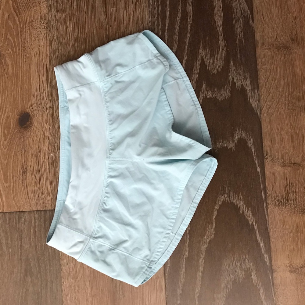 LIMITED ED COLOR lululemon size 4, 2.5 blue shorts